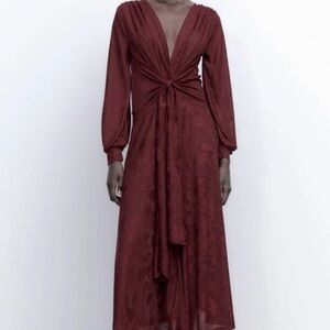 Zara Burgundy dress